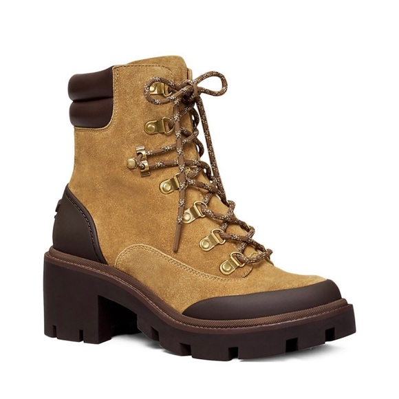 Tory Burch Lug Sole Hiker Ankle Boots